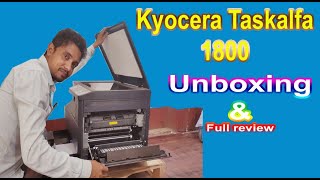 Kyocera Taskalfa 1800 Unboxing amp Full Review in Hindi  XeroxDuplexID Card XeroxPrint ect [upl. by Kennedy172]