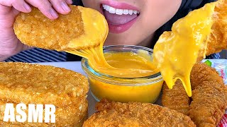 ASMR CHEESY HASH BROWNS AND CHEESY FRIED CHICKEN TENDERS MUKBANG NO TALKING ASMR Phan [upl. by Had1]