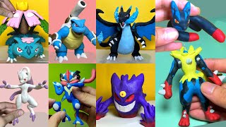 Mega Pokémon Figures Making  Mega Charizard Lucario Venusaur Blastoise Mewtwo Gengar Greninja [upl. by Doy]