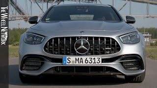 2021 MercedesAMG E63 S 4MATIC Sedan  Hightech Silver  Driving Interior Exterior [upl. by Heisser]