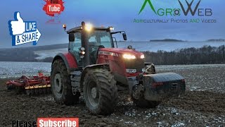 🎥 🇸🇰│💪 Power MASSEY FERGUSON 8737 at work │obrábanie pôdy TopDown 400 │ Agro Web © [upl. by Waechter]