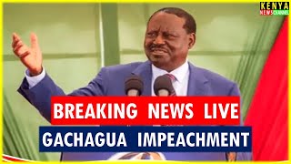 LIVE  Raila finally speaks after Gachagua impeachment in Parliament [upl. by Baten]