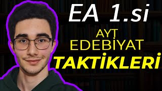 YKS 1sinden AYT EDEBİYAT FULLETEN TAKTİKLER [upl. by Klimesh]