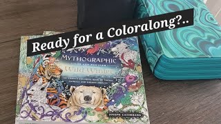 Mythographic Wild Winter coloralong part 1  Life update [upl. by Eglanteen325]