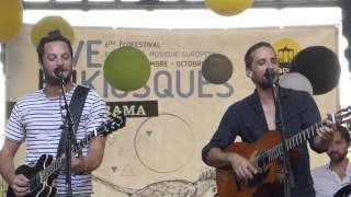 Les Yeux DLa Tête  Des Bouts de Papier  liveKiosquorama Paris 6 sept 2014 [upl. by Eineg518]