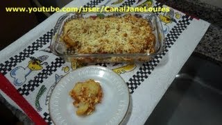 Batata gratinada com frango Explicado passo a passo [upl. by Yoj]