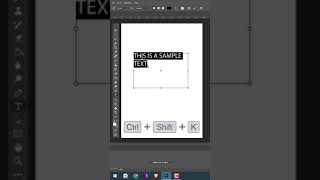 Photoshop Tutorial Change text to uppercase or lowercase shorts [upl. by Marjie505]