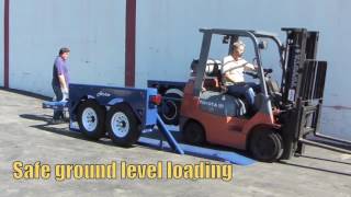 Loading a Forklift onto an Airtow Trailer [upl. by Treacy]