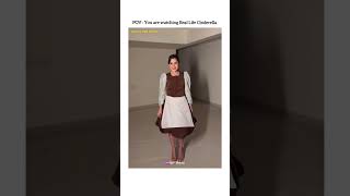 Real life Cinderella urfijaved cinderella disney princess edit bollywood trending [upl. by Llennhoj]