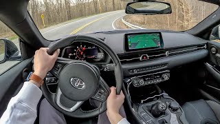 Road Tripping the 2023 Toyota Supra 6Speed Manual — Whats it Like [upl. by Zanahs]