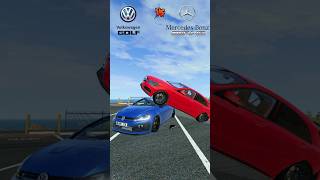 Mercedes amg a45 vs Volkswagen golf r 🏎️🆚🚗 Beamng shorts [upl. by Dlorag908]