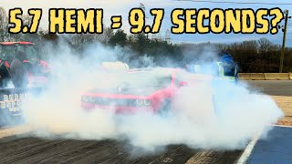 🔥 Watch a Bad Built 57 Rt Hemi Crush Another 97 Second Quarter Mile 🔥 [upl. by Sylado]