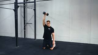 Kneeling Single Arm DB Press [upl. by Anomar]