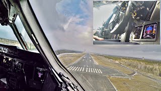 Gusty MD11 Landing in Krasnoyarsk  PFD View [upl. by Ahsaela]