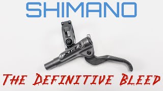 Shimano XTR M9100 bleed guide using SRAM method for beginners Dont gravity bleed  piston removal [upl. by Antonino]