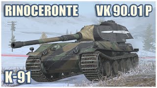 VK 9001 P Rinoceronte amp K91 • WoT Blitz Gameplay [upl. by Edrei]