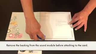 How to Assemble a Musical Sound Module Greeting Card with Recordable Talking Voice Chip [upl. by Noirod]