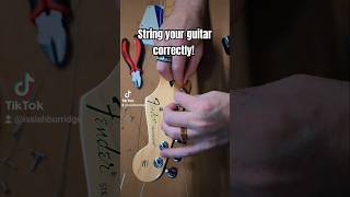 String your guitar correctly guitar guitartips guitarmaintenance didyouknow diy fender [upl. by Percy434]