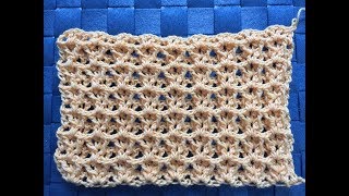 Crochet United Stitch Tutorial ONE ROW REPEAT👍 Stitch for Shawls or Scarfs [upl. by Ffilc]