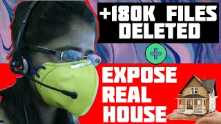 180000 FILES DELETED  EXPOSING SCAMMER REAL HOUSE [upl. by Akemrehs]