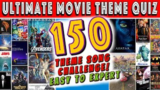 Guess The Movie Theme Song QUIZ CHALLENGE 150 Tracks [upl. by Ardnassac]