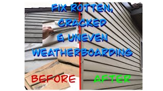 Fix Rotten Cracked amp Uneven Weatherboards [upl. by Pepin]