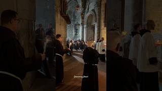 Christian ceremony of worship at the Church of the Holy Sepulchre Israel 2024 [upl. by Heger]