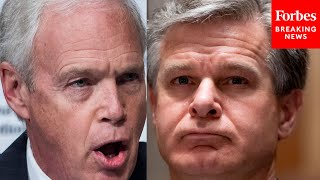 Why Wont You Answer Ron Johnson Grills FBIs Christopher Wray Over Michael Sussmann Indictment [upl. by So658]