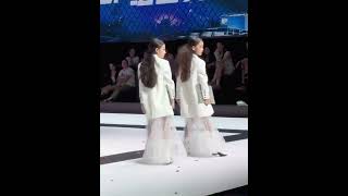 Fashion Show Model White Uniform Couple [upl. by Erialcyram250]