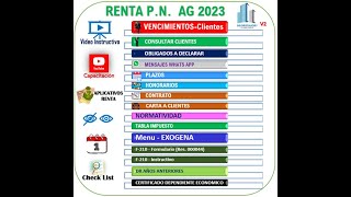 CONTROL VENCIMIENTOS RENTA AG2023 PN V2 [upl. by Godfry]