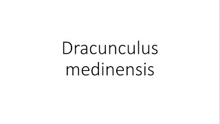 Dracunculus medinensis  Parasitology [upl. by Fink]