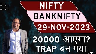 Nifty Prediction and Bank Nifty Analysis for Wednesday  29 November 2023  Bank NIFTY Tomorrow [upl. by Akired671]