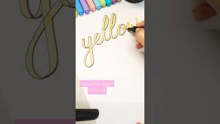 Satisfying handlettering  shorts short handlettering brushlettering brushpen video art [upl. by Ecinereb]