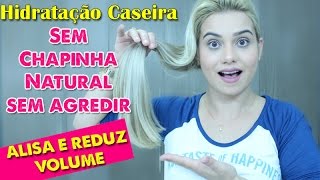 Diário de Um Cabelo Loiro 19  Hidratação Caseira que Alisa e Reduz Volume [upl. by Moclam]