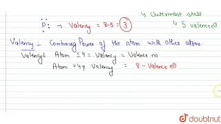 Write the Lewis dot symbols and predict the valencies for the following elements a Phosphorous [upl. by Buyer]