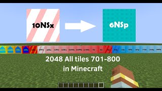 2048 All tiles 701800 in Minecraft Part 6 JDYTs remix [upl. by Xam75]