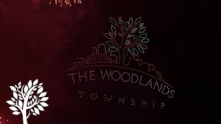 The Woodlands 50th Anniversary Drone amp Fireworks Show [upl. by Misha407]