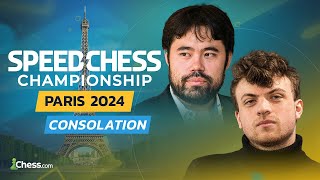 Speed Chess Champs Hikaru vs Hans Wholl Win The Consolation Match [upl. by Akerehs633]