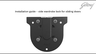 Installation of Godrej Wardrobe Sliding Lock [upl. by Ahsilrak]