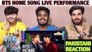 Bts Home Song Live performance Pakistani Reaction Haider [upl. by Arreik]