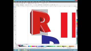 COMO CRIAR LETRAS 3D NO COREL DRAW hd [upl. by Issim]