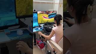 Realistic bus driving setup shortsvideo [upl. by Ahsaeyt]