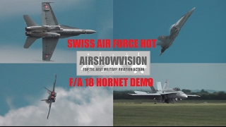 SWISS F18 HORNET DEMO  WADDINGTON AIRSHOW 2012 airshowvision [upl. by Onifled573]