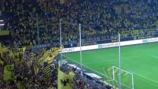 Südtribüne feiert die Mannschaft  Borussia Dortmund  SV Werder Bremen 10 BVB HD 2013 [upl. by Maiocco]