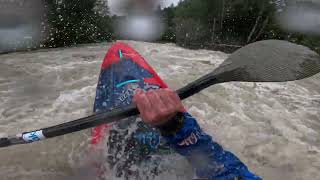 Ammer bei Hochwasser I Pegel 170cm I Pyranha Reactr [upl. by Amberly]