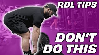 FIX YOUR ROMANIAN DEADLIFTS RDLs  Barbell amp Dumbbell Tutorial [upl. by Nathanoj896]