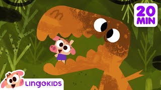 BABY BOT knows DINOSAURS 🦖  More Cartoons for Kids  Lingokids [upl. by Storz348]