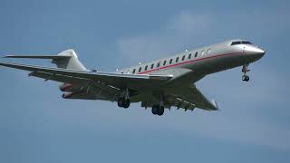 VISTAJET GLOBAL EXPRESS 7500 9HVIT LANDING AT FARNBOROUGH AIRPORTEGLF 275 [upl. by Namyh]