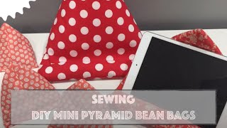 DIY Mini Pyramid Bean Bags [upl. by Airdnua994]