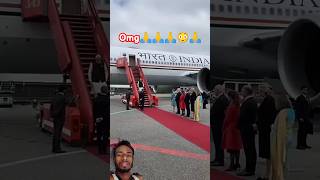 Danish PM Frederiksen receives 🙏🙏PM Modi at airport upon his arrival in Copenhagen PM Modi short [upl. by Nnaik]